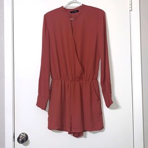 Olivaceous Long sleeve romper